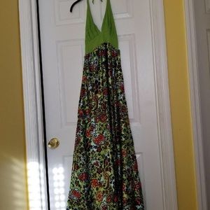 Halter maxi dress nwot.